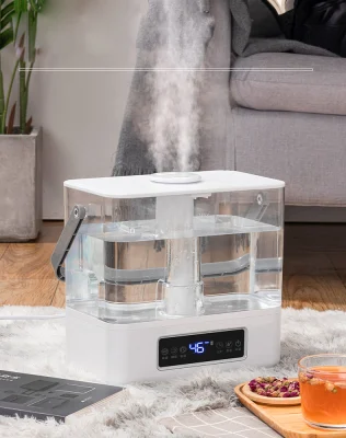 New 6L WiFi UV Large Bedroom Warm Steam and Cool Mist Ultrasonic Air <a href='/humidifier/'>Humidifier</a>s with UVC Light <a href='/warm-mist-humidifier/'>Warm Mist Humidifier</a>s