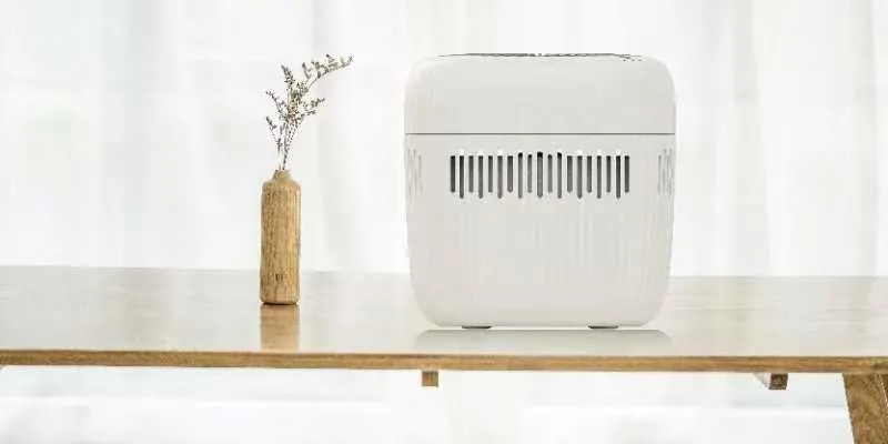 White Mini Air Cooler Humidifier Evaporative Humidifier with No fog humifidying