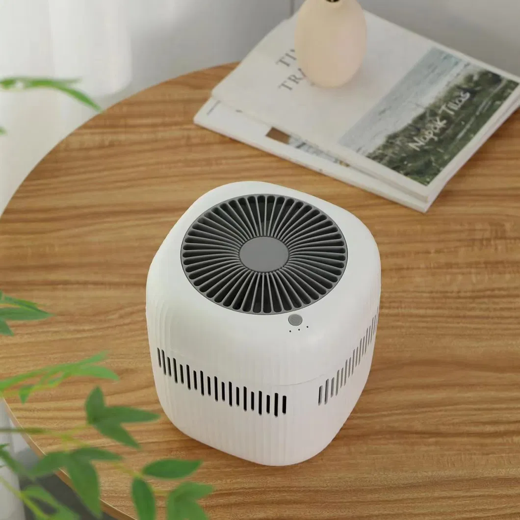 White Mini Air Cooler Humidifier Evaporative Humidifier with No fog humifidying