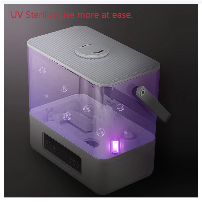 New 6L WiFi UV Large Bedroom Warm Steam and Cool Mist Ultrasonic Air Humidifiers with UVC Light Warm Mist Humidifiers