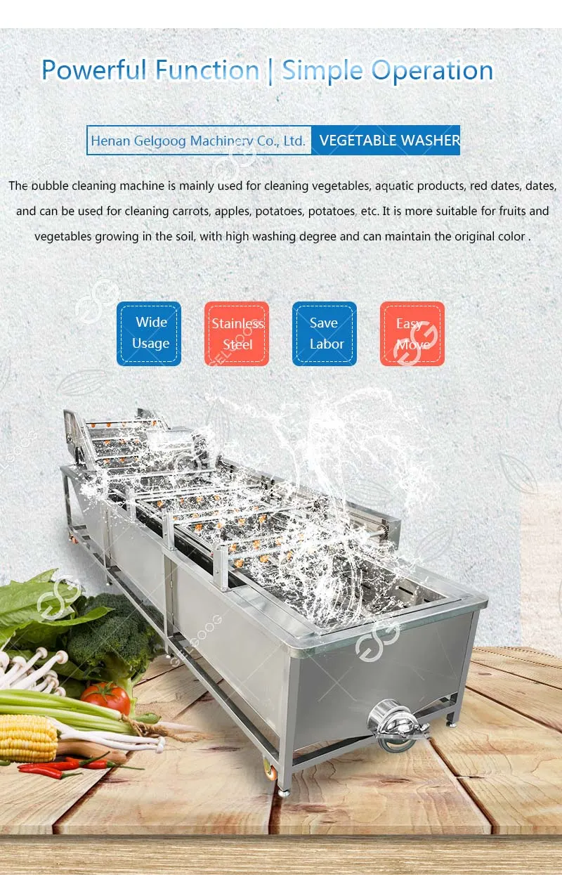 Air Bubble Mango Tomato Strawberry Washing Machine Vegetable and Fruit Washing Machine Fruit Washer Price