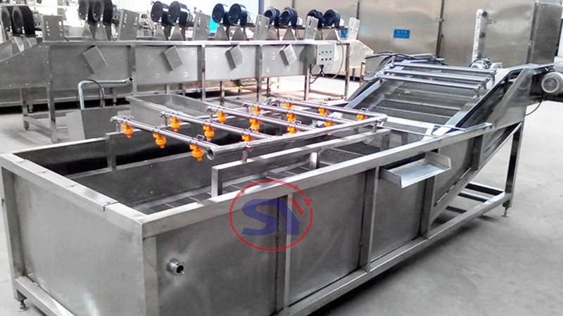 Air Bubbling Water Commercial Washer for Fruit and Vegetable Processing Line