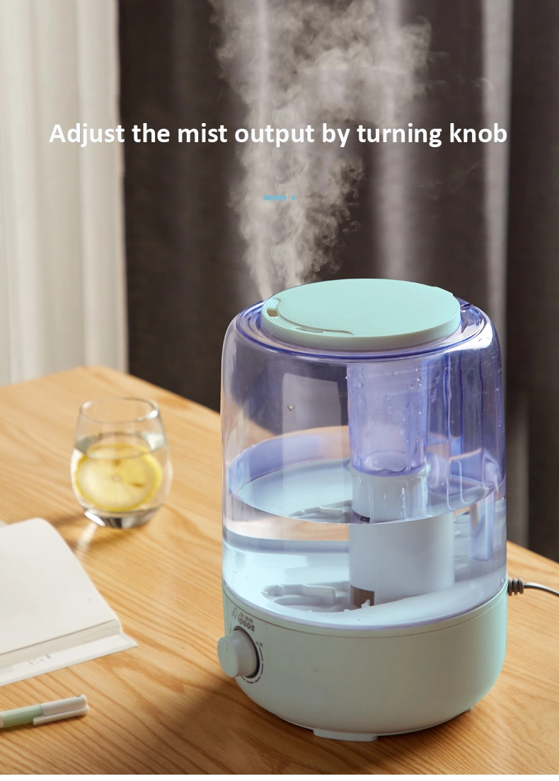 Humidifiers for Bedroom, Quiet (3L Water Tank) Cool Mist Top Fill Essential Oil Diffuser with 25watt for Home Large Room, 360&deg; Nozzle