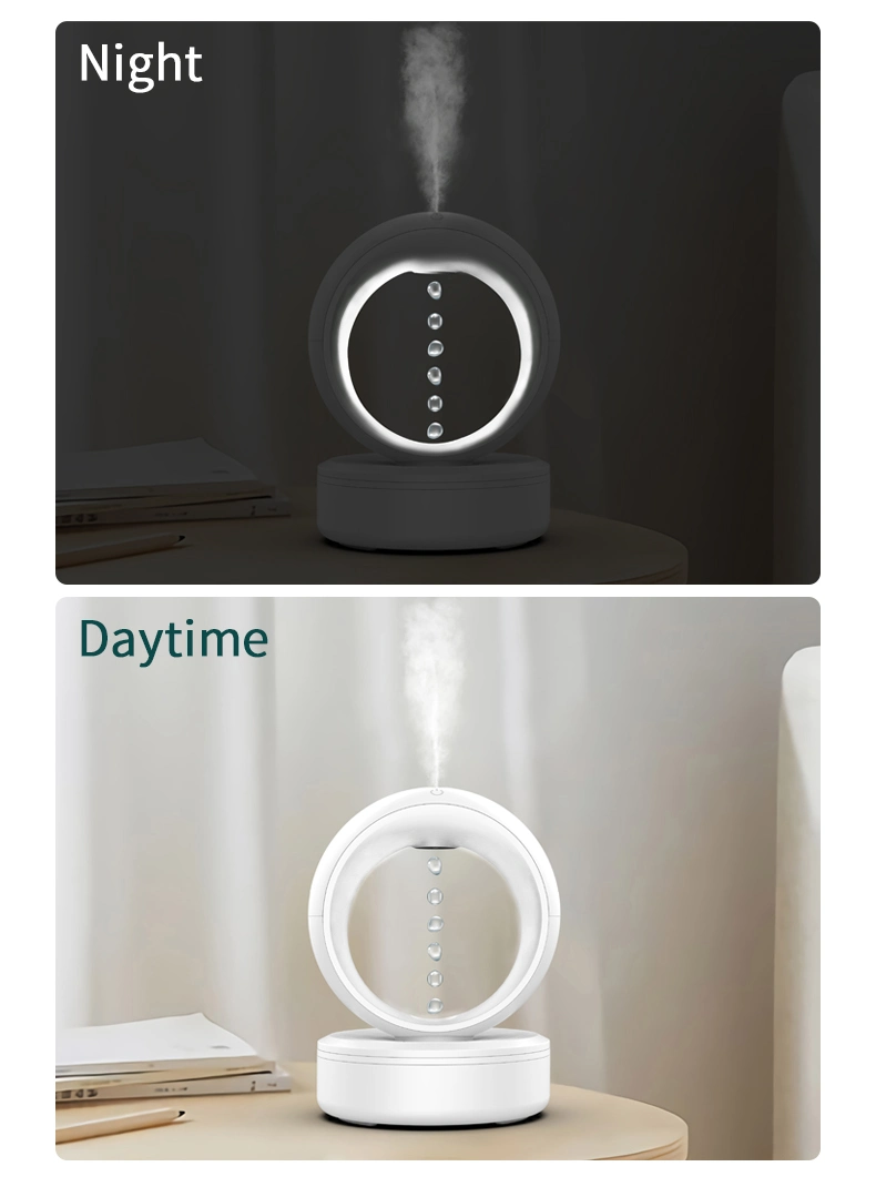 2023 New Product 680ml Anti Gravity Water Drop Humidifier Diffuser Droplet Backflow USB Small Steam Antigravity Air Humidifier