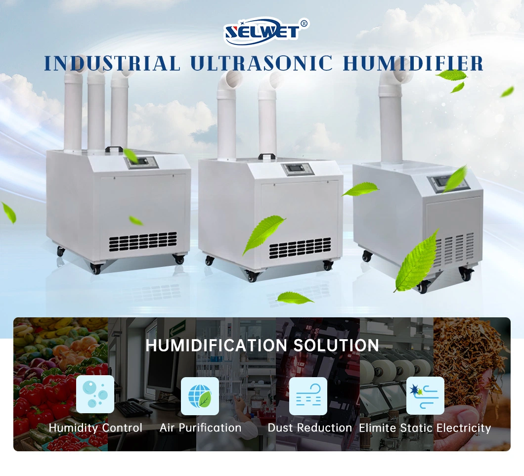 Pure Humidification Industrial Air Cool Mist Evaporative Ultrasonic Humidifier Portable