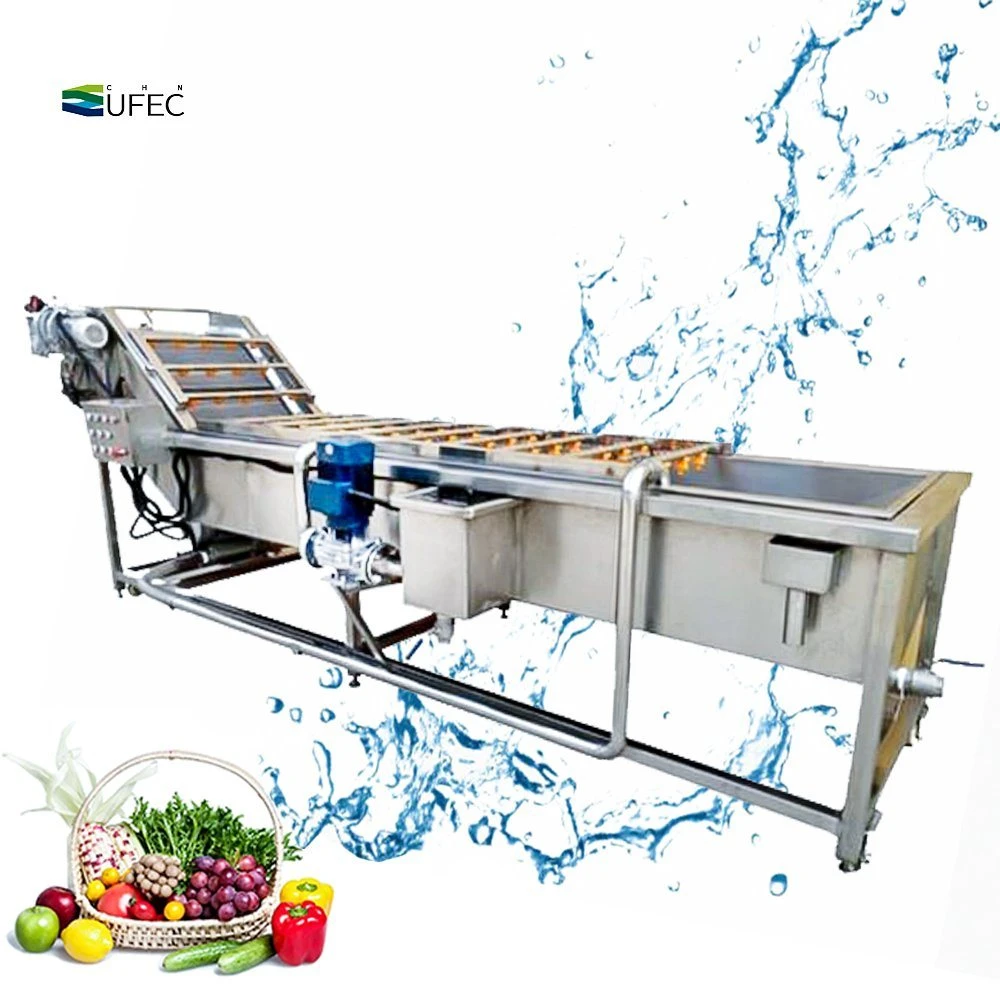 Stainless Steel SUS304 Leek Lettuce Cleaning Machine Automatic Air Bubble Washer for Sale