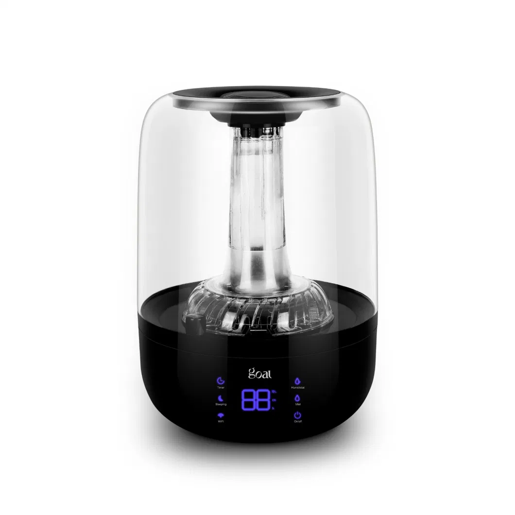 2.8L Top Fill Ultrasonic Cold Mist Humidifier Touch Control Electric Power Household with Humidity Control Function