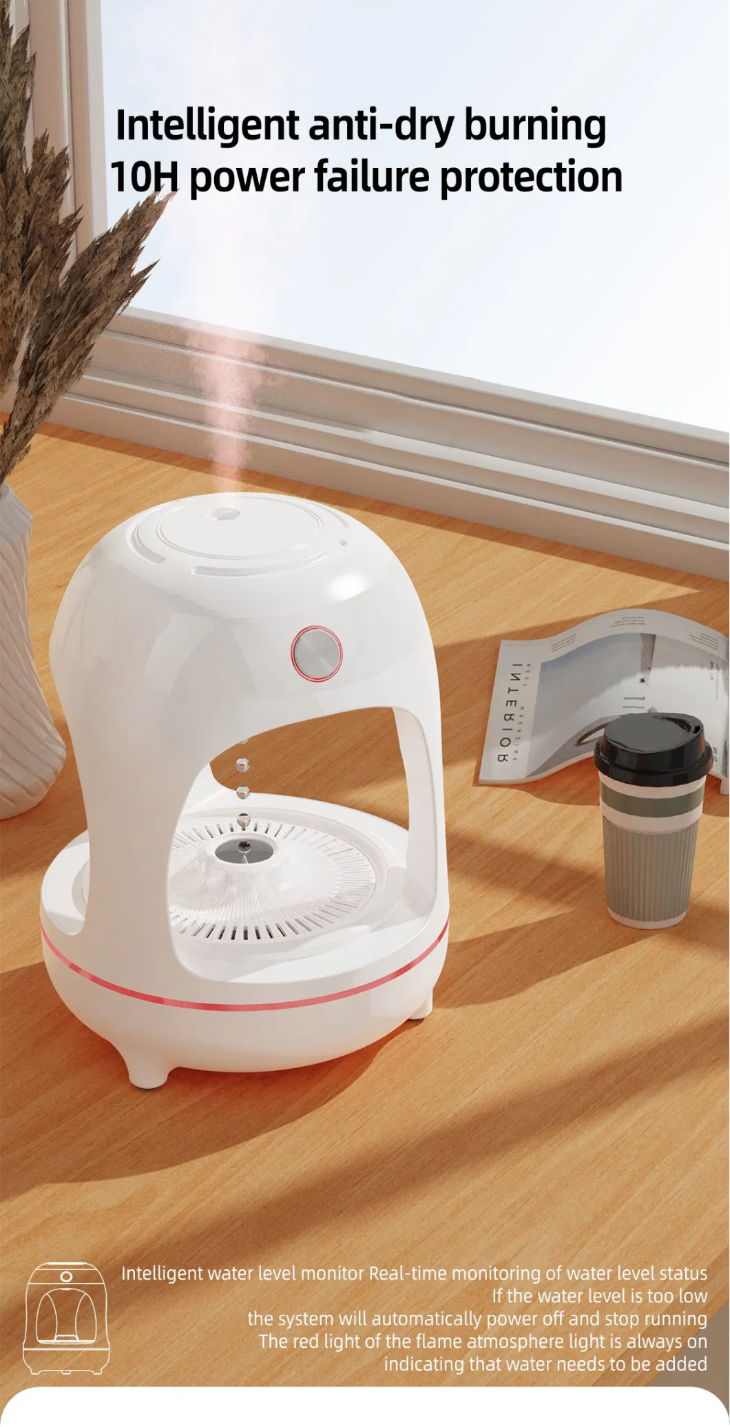 Rechargeable Home Small Steam Creative USB Ultrasonic Humidifier Mini Room Cool Mist Mak