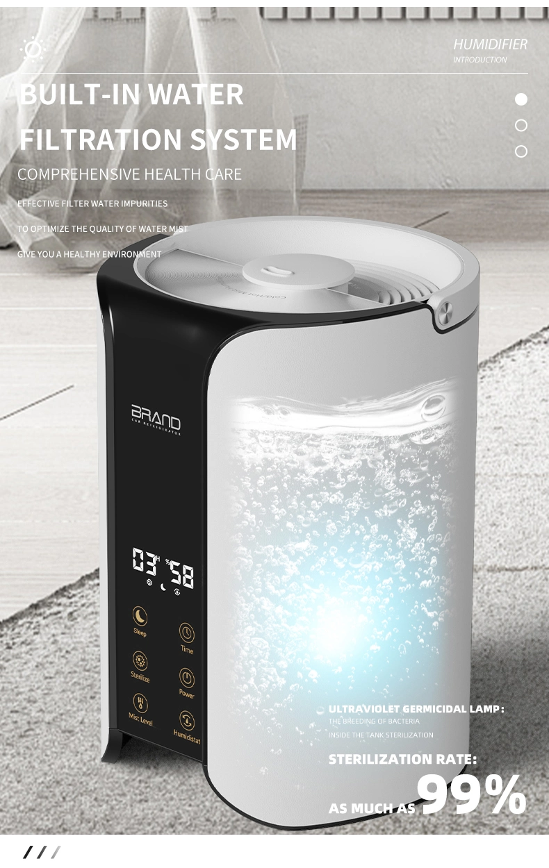 5L Remote Control Ultrasonic Warm Cool Mist Humidifier