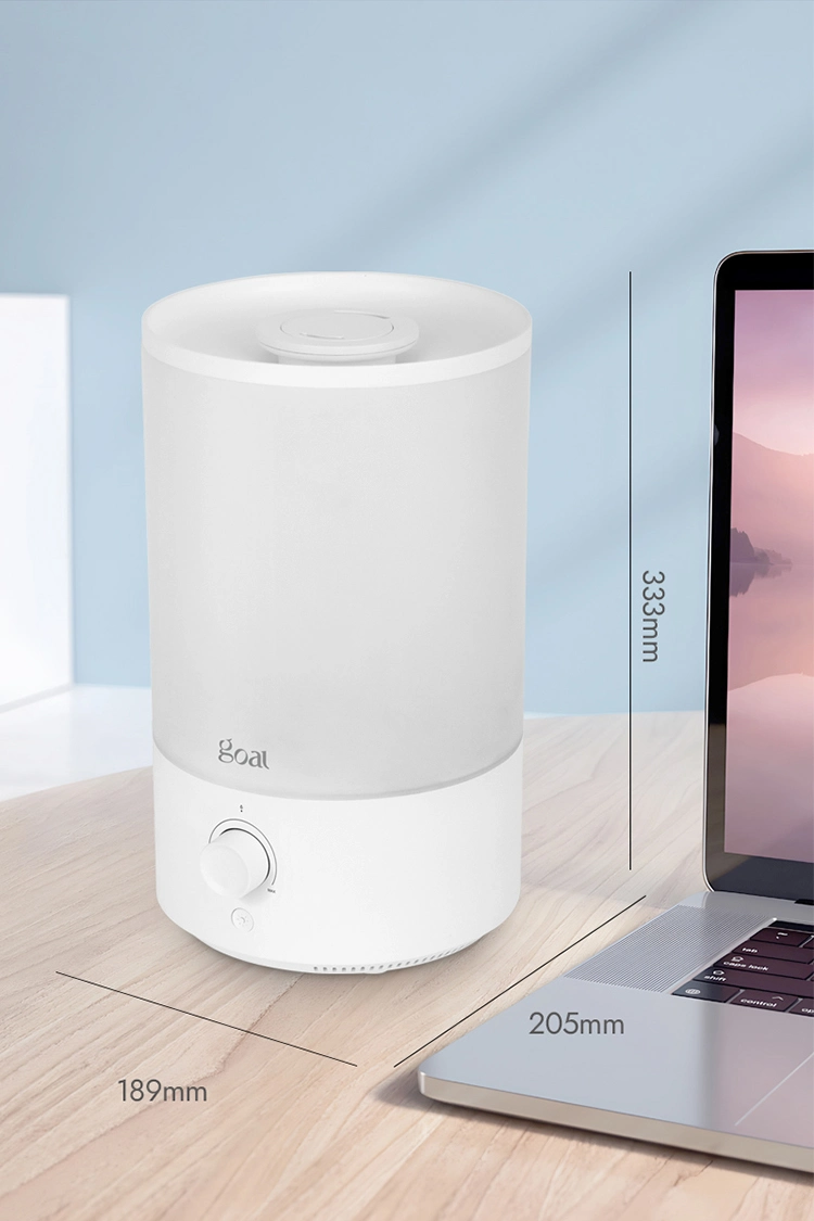 5L Tabletop Electric Ultrasonic Aromatherapy Humidifier Night Light Front Switch Color-Changing