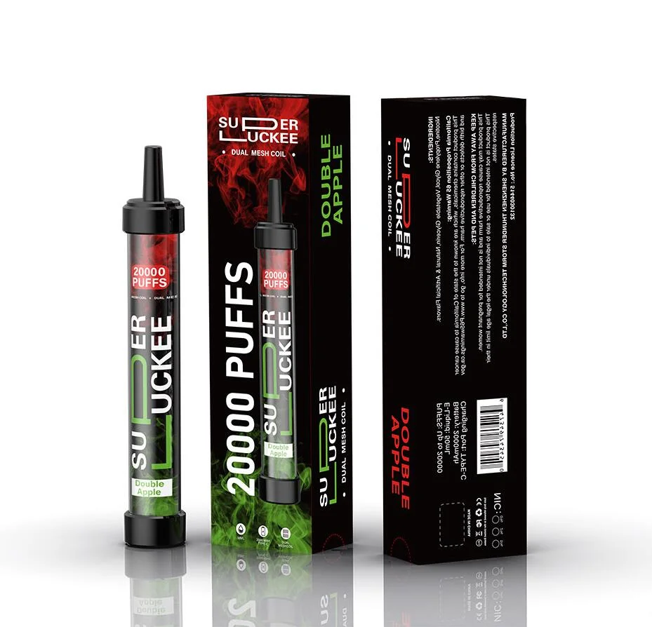 Shisha Style Super Luckee 20000 Puffs Disposable Vape Dual Mesh Coil Hot Selling in USA Dubai Vapes