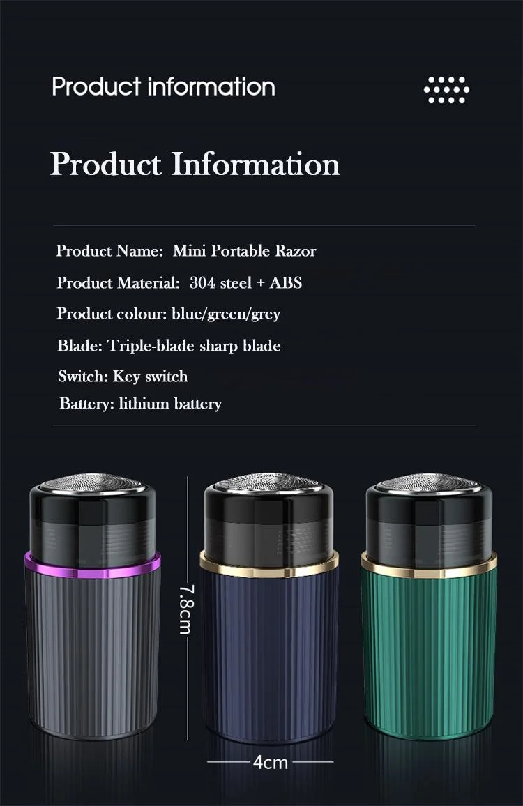 Rechargeable Travel Portable Electric Shaver for Man