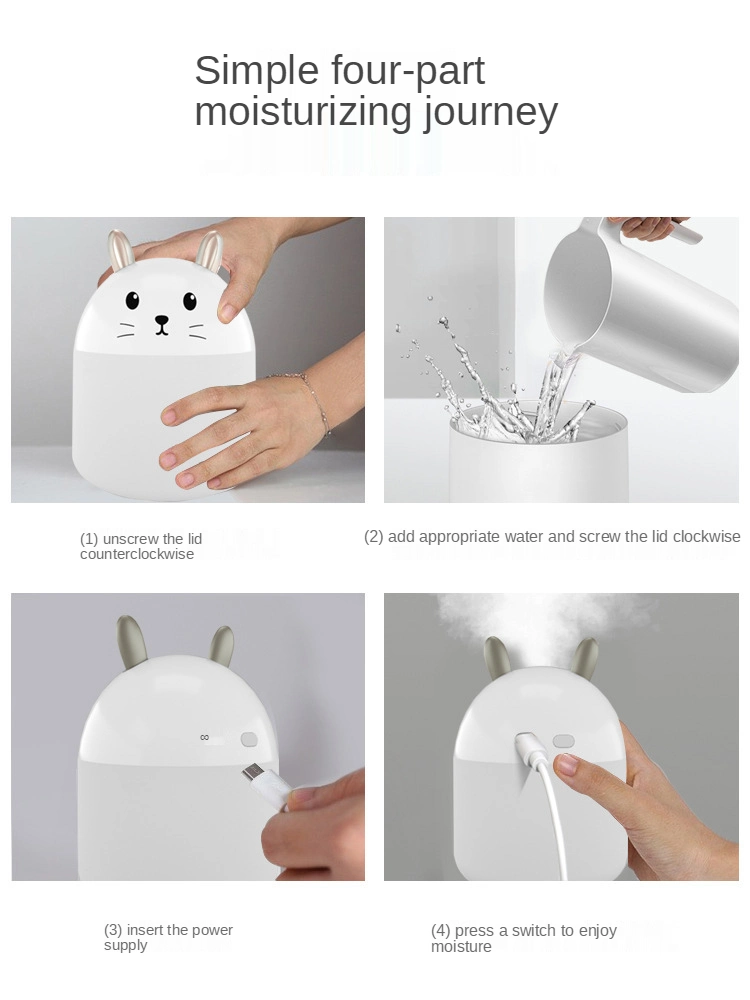 Home Mini Cute USB Ultrasonic Diffuser Wireless Air Humidifier Purifier
