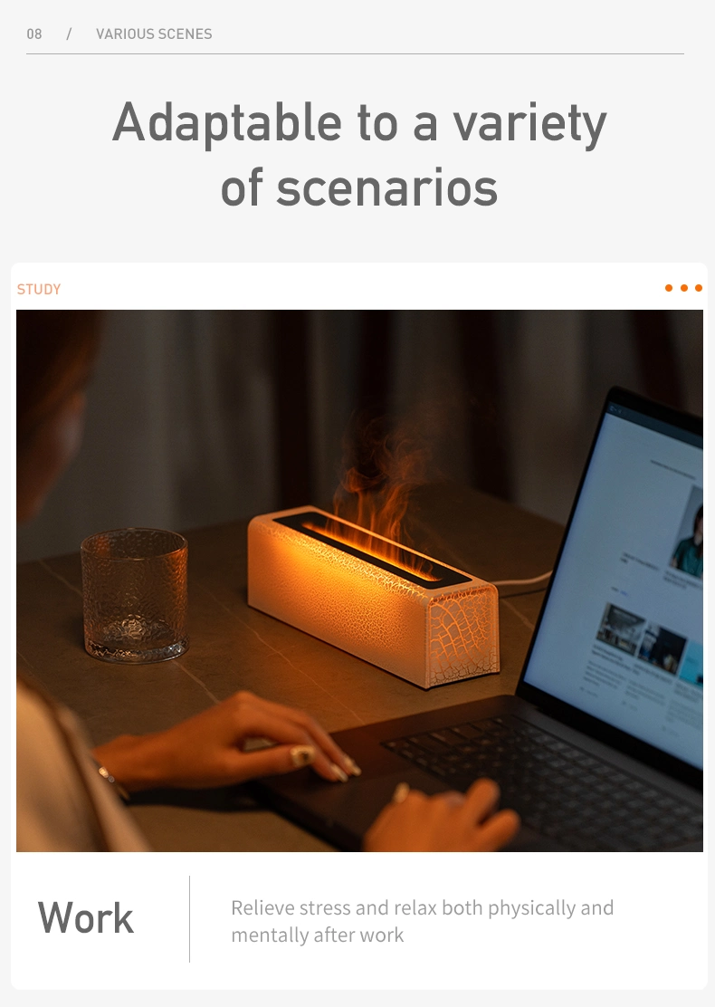 Colorful Atmosphere Light Aromatherapy Machine Water and Power Protection Humidifier Air Purifier