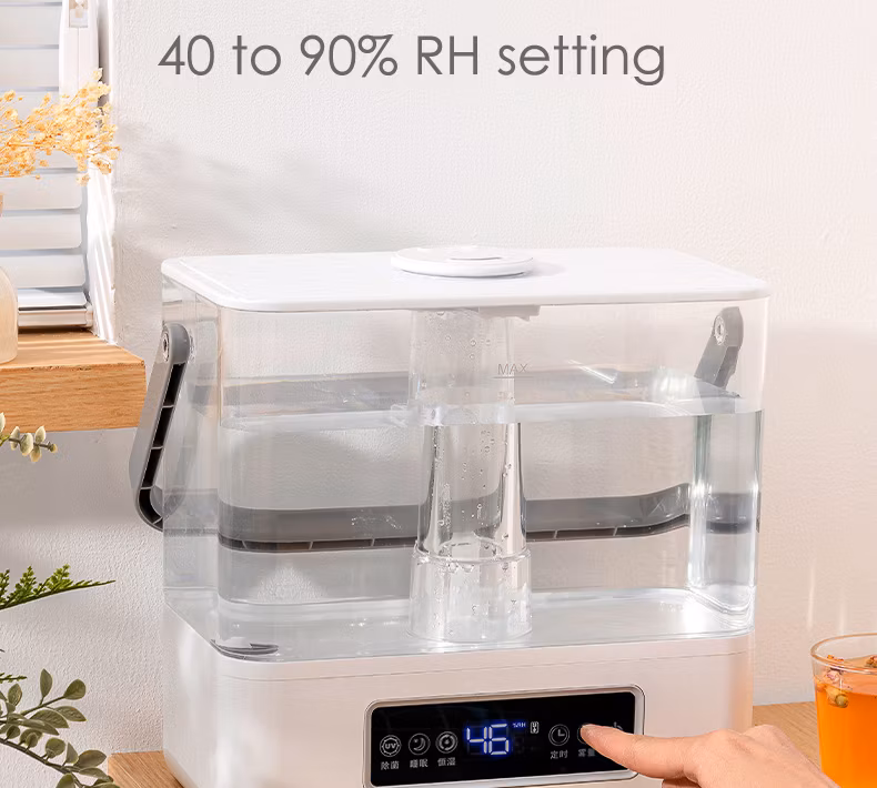 Smart New 6L Kc Certification Hybrid Top Fill Bedroom Large Warm and Cool Mist WiFi Steam Air Humidifier