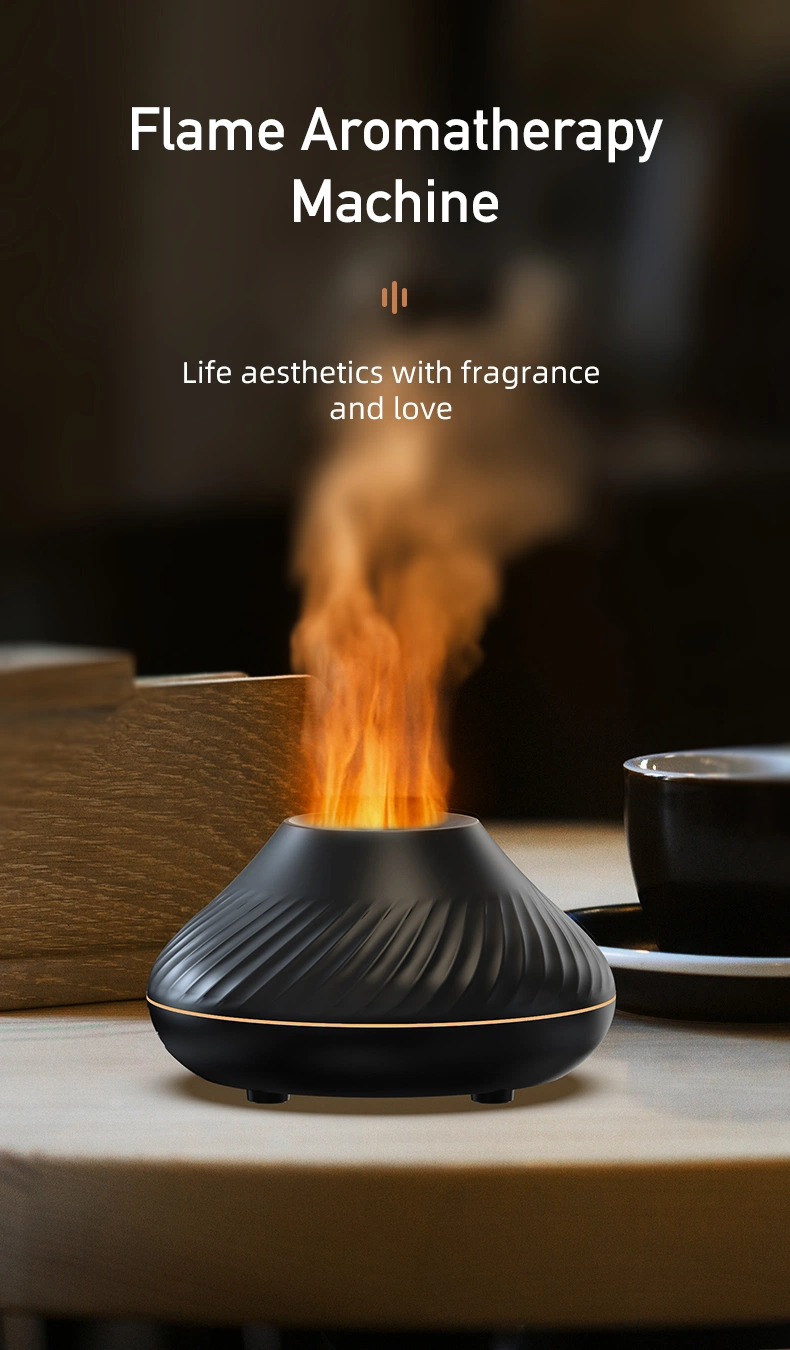 Creative Small Essential Oil Diffuser Flame Diffuser USB Ultrasonic Home Mute Humidifier