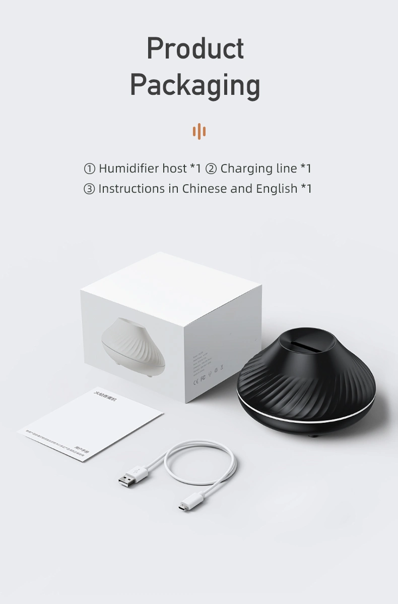 Creative Small Essential Oil Diffuser Flame Diffuser USB Ultrasonic Home Mute Humidifier