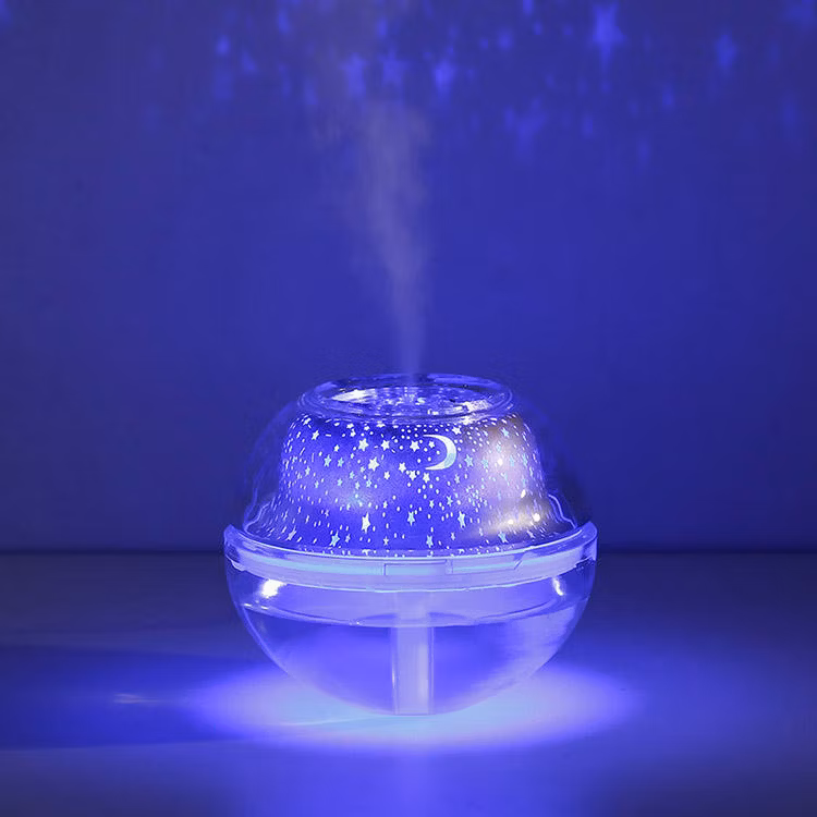Cool Mist Portable USB Humidifier Travel Room Humidifier with Projector