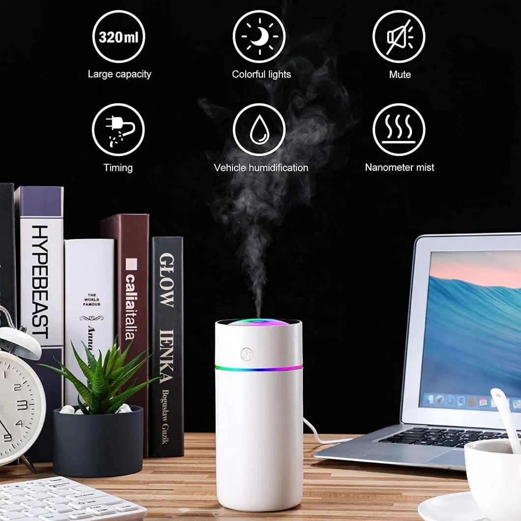 Wholesale Portable Humidifier Cool LED Light Large Capacity Humidifier High Appearance Humidifier