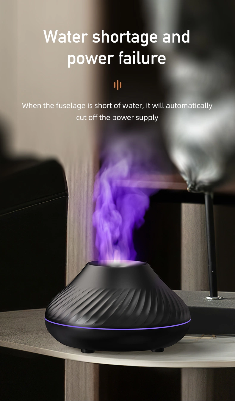 Creative Small Essential Oil Diffuser Flame Diffuser USB Ultrasonic Home Mute Humidifier