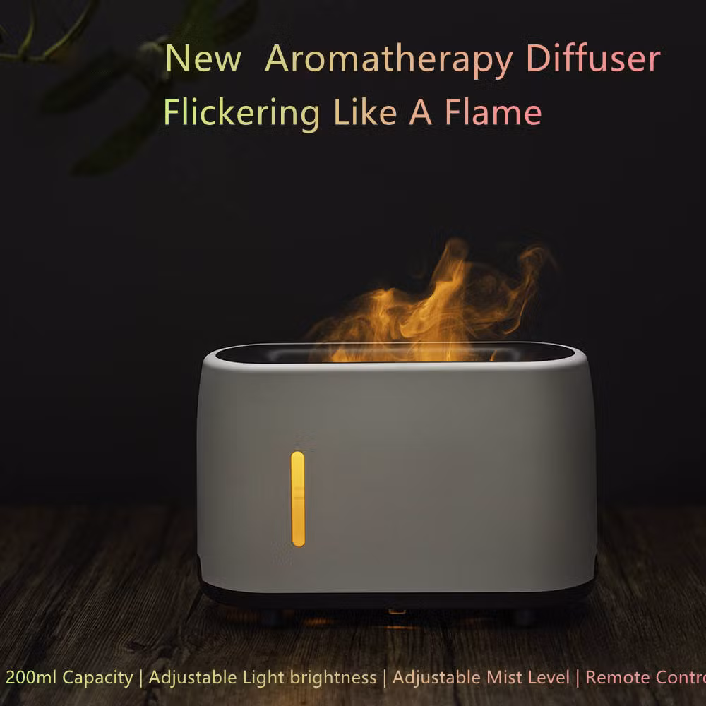 Smart Home Appliances 3D Flame Diffuser Humidifier Electric Essential Oil Diffuser Aroma Diffuser Fire Flame Air Humidifier for Baby Bedroom