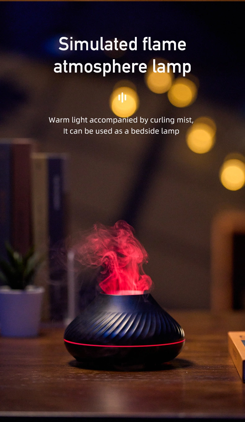 Creative Small Essential Oil Diffuser Flame Diffuser USB Ultrasonic Home Mute Humidifier