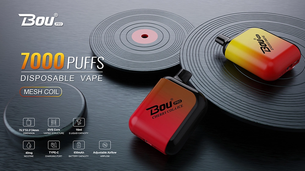 Hot Sell Disposable Vape 8000 Puff Vaporizer Bou Camo Disposable Vape