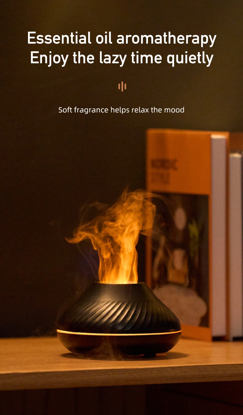 Creative Small Essential Oil Diffuser Flame Diffuser USB Ultrasonic Home Mute Humidifier