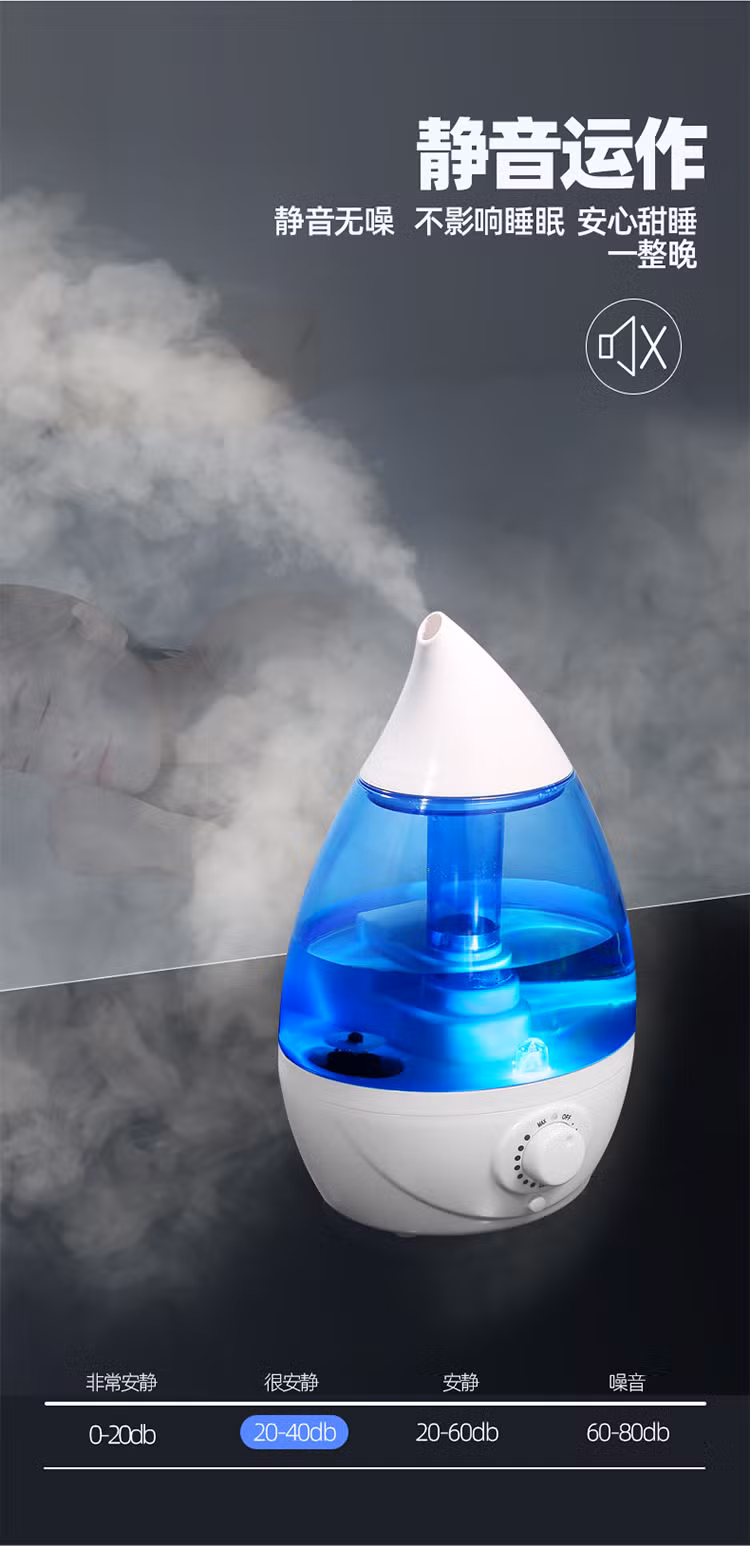 2L Portable Humidifying Unit Ideal for Travel with High and Low Mist Settings Humidifiers