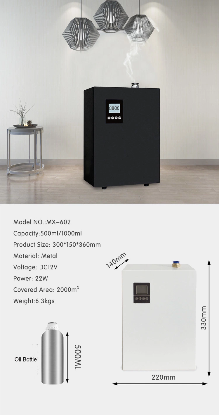 Air Humidifier Oil Ultrasonic Fog Quiet Aroma Mist Maker LED Touch Screen Home Water Diffuser Aroma Diffuser