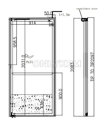 Flower Display Walk in Cooler Cold Storage Room with Glass Door