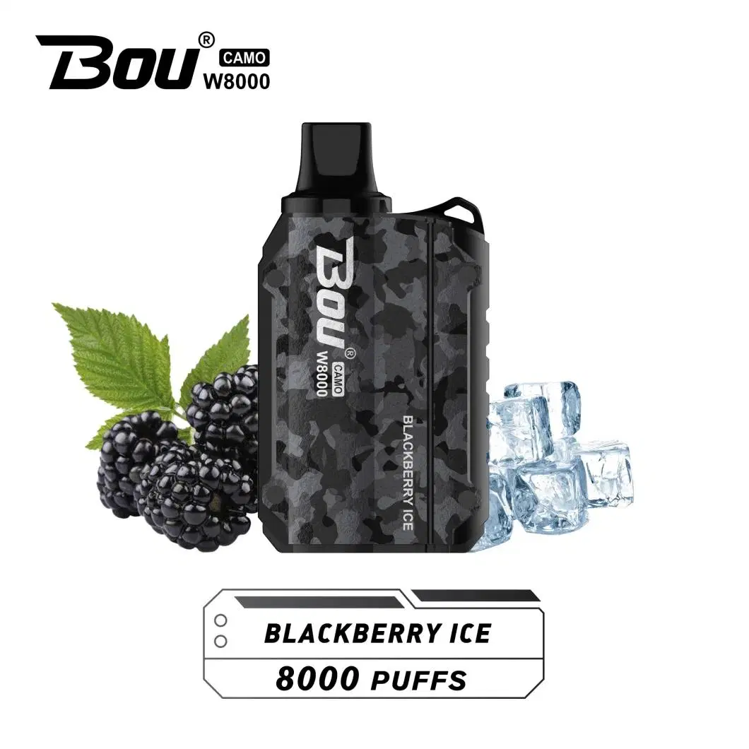 Hot Sell Disposable Vape 8000 Puff Vaporizer Bou Camo Disposable Vape