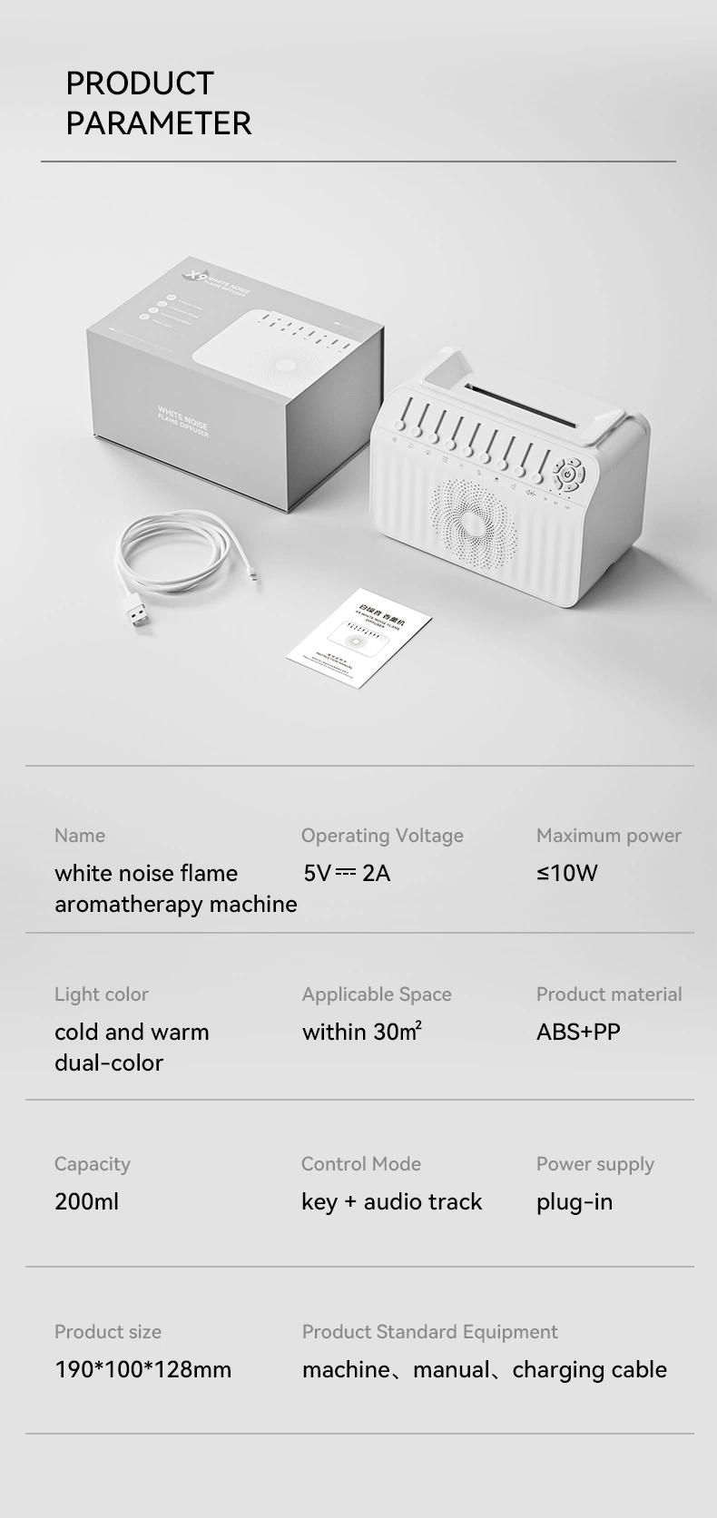 3D Flame Effect Aroma Diffuser Fire Humidifier Diffuser Air Humidifiers