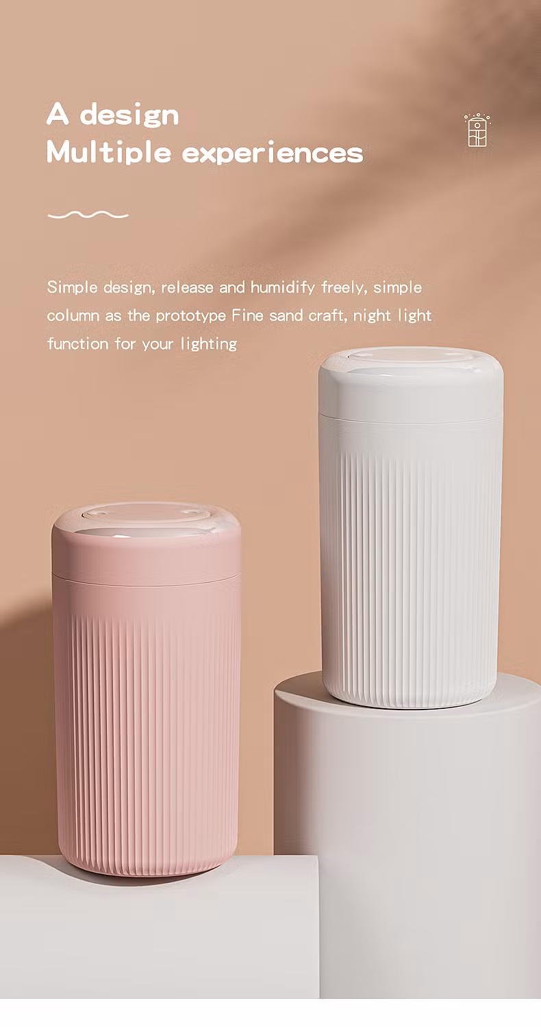800ml Large Capacity Dual Spray Ultrasonic Air Humidifier with Night Light