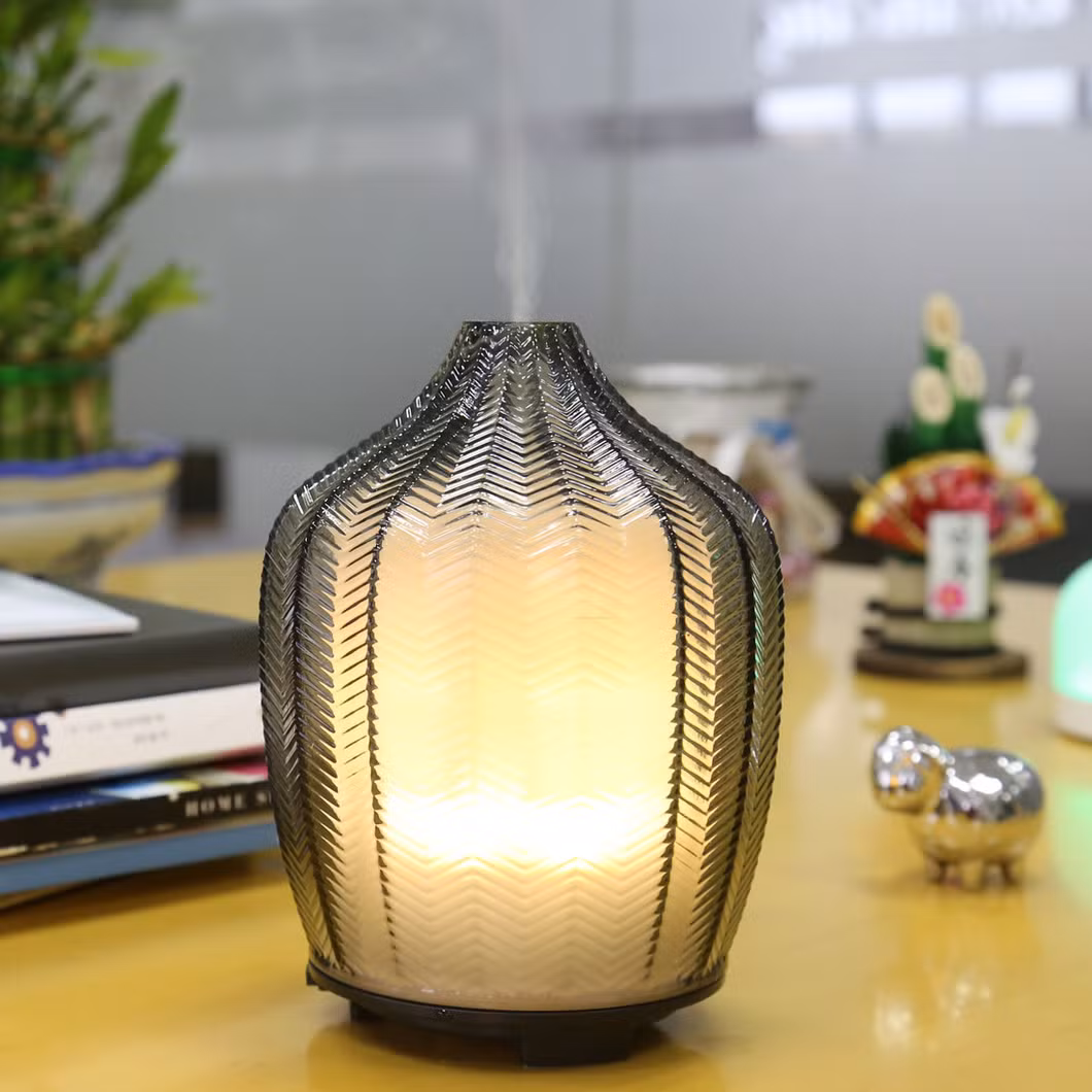 New Fashion Modern Home Use Art Glass 120ml Electric Ultrasonic Humidifier Aroma Diffuse