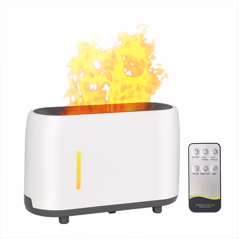 Smart Home Appliances 3D Flame Diffuser Humidifier Electric Essential Oil Diffuser Aroma Diffuser Fire Flame Air Humidifier for Baby Bedroom