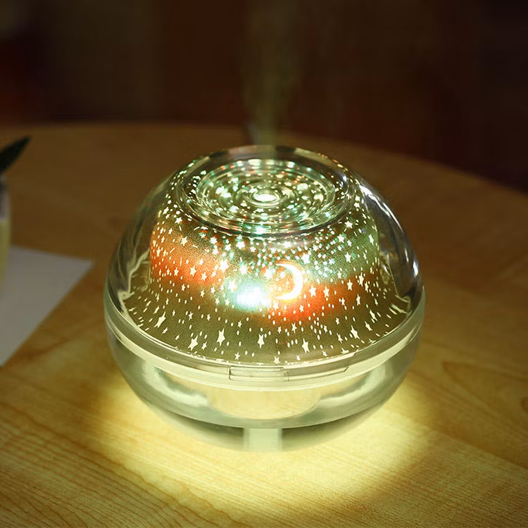 Cool Mist Portable USB Humidifier Travel Room Humidifier with Projector