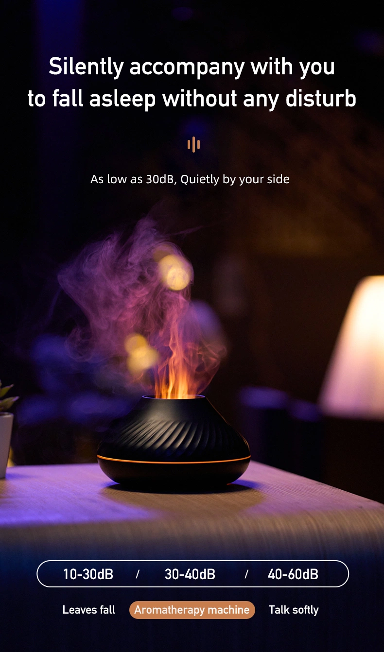 Creative Small Essential Oil Diffuser Flame Diffuser USB Ultrasonic Home Mute Humidifier