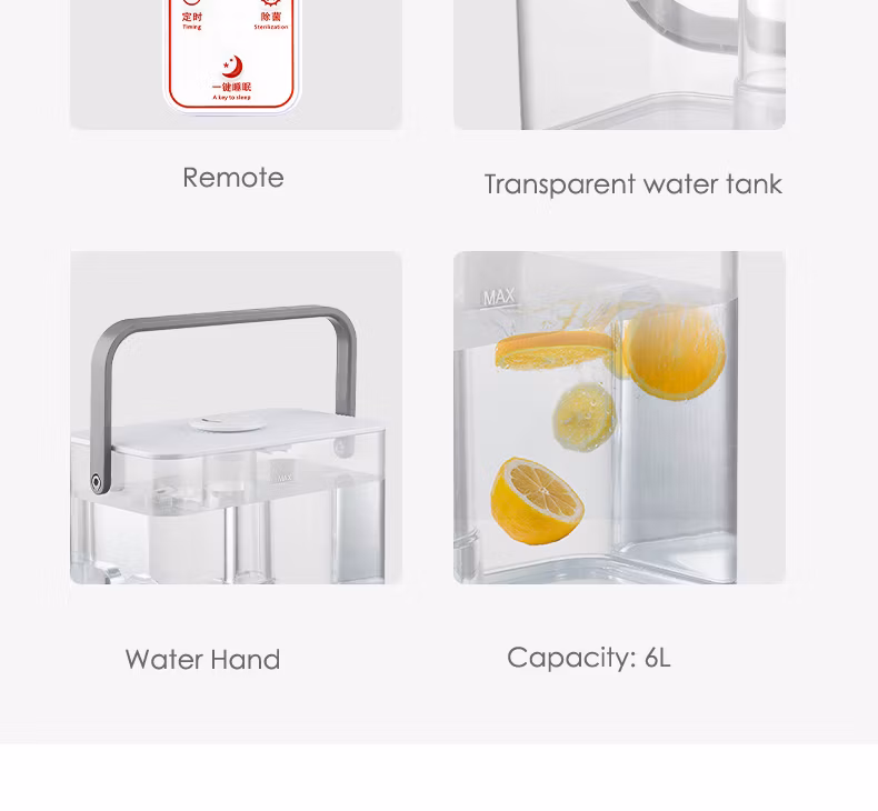 Smart New 6L Kc Certification Hybrid Top Fill Bedroom Large Warm and Cool Mist WiFi Steam Air Humidifier