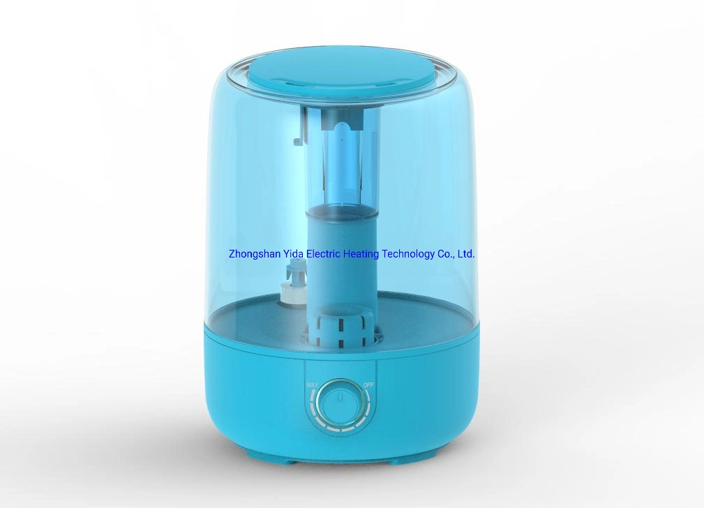 3.8L Large Capacity Transparent Water Tank Cool Mist Ultrasonic Humidifier with Night Light Portable Air Humidifier