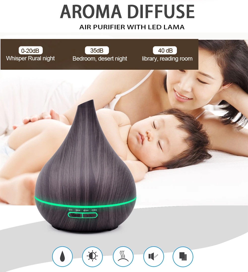 Essential Oil Diffuser 400ml Diffuser Aromatherapy Diffuser Humidifier with Timer and Auto off Health &amp; Personal Care