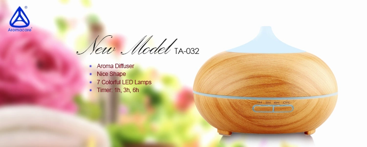 New Wood Grain Ultrasonic Cool Mist Humidifier (TA-032)