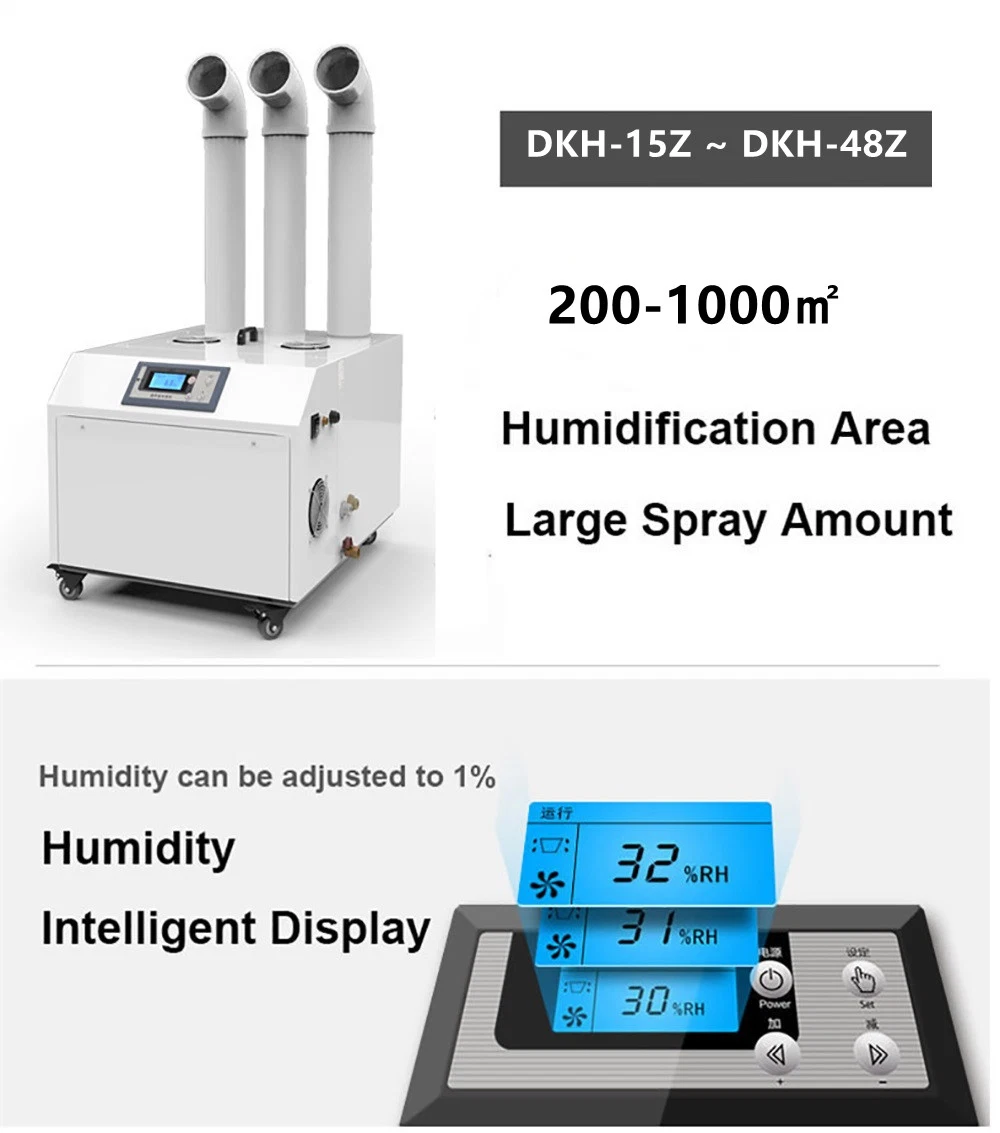 Ultrasonic Cool Mist Maker 48kg Air Humidifier Fogging System Fogger Machine