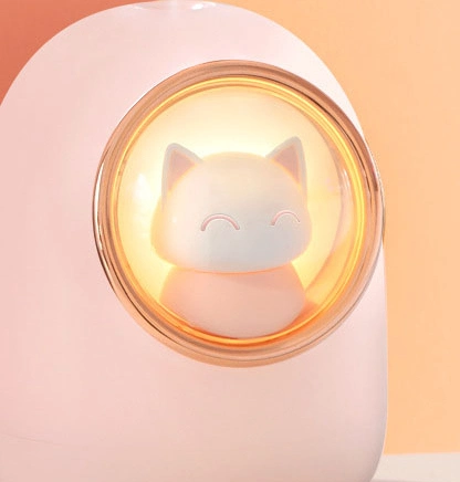 USB Mini Desktop Cute Animal Style LED Light Air Humidifier