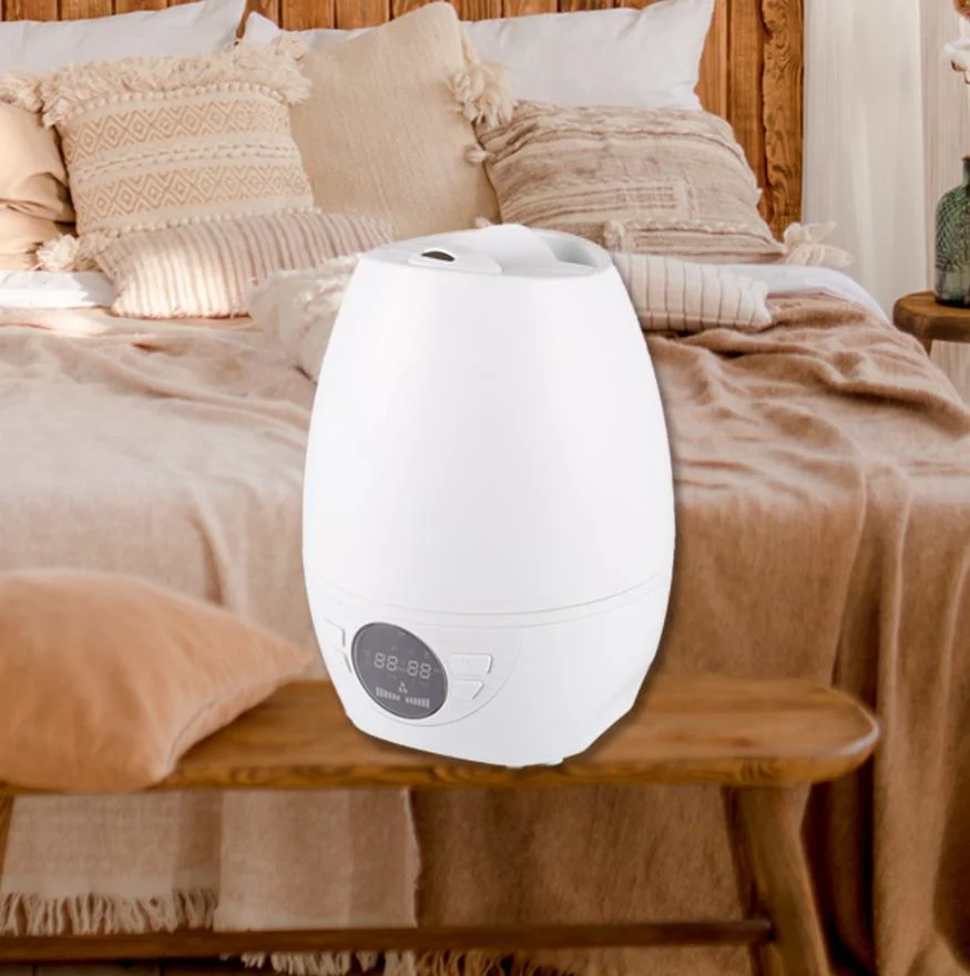 High-End Oval Air Humidifier Matt Surface Ultrasonic Humidifier