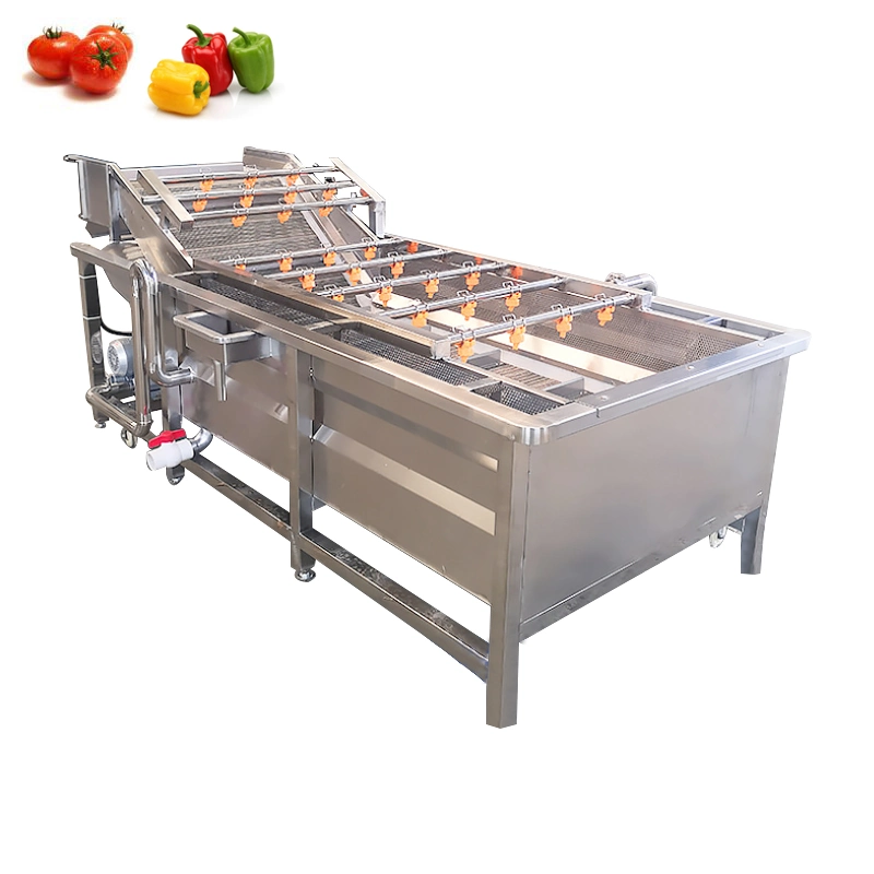 Vegetable Fruit Air Bubble Washing Machine Potato Cleaning Potato Chips French Fries Processing Cabbge Lettuce Apple Orange Bubbling Washer Machine