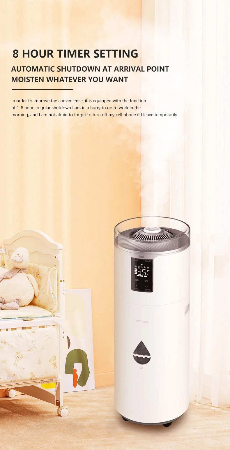 17L Top Filling Ultrasonic Cool Mist Humidifier Air Purifier Aroma Spraer