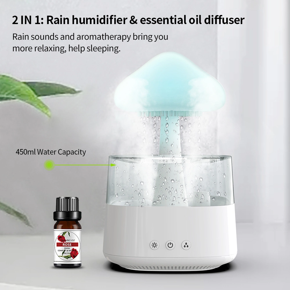 Aroma Diffuser Cloud Shape 7 Colors 300ml Water Tank Capacity Air Humidifier