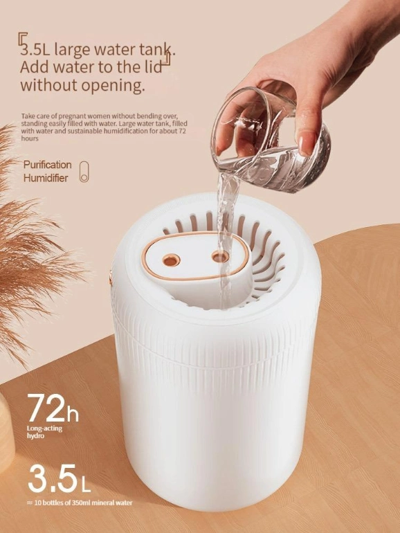 3.5L Baby Room Diffuser Air Conditioner Atomizer Humidifier