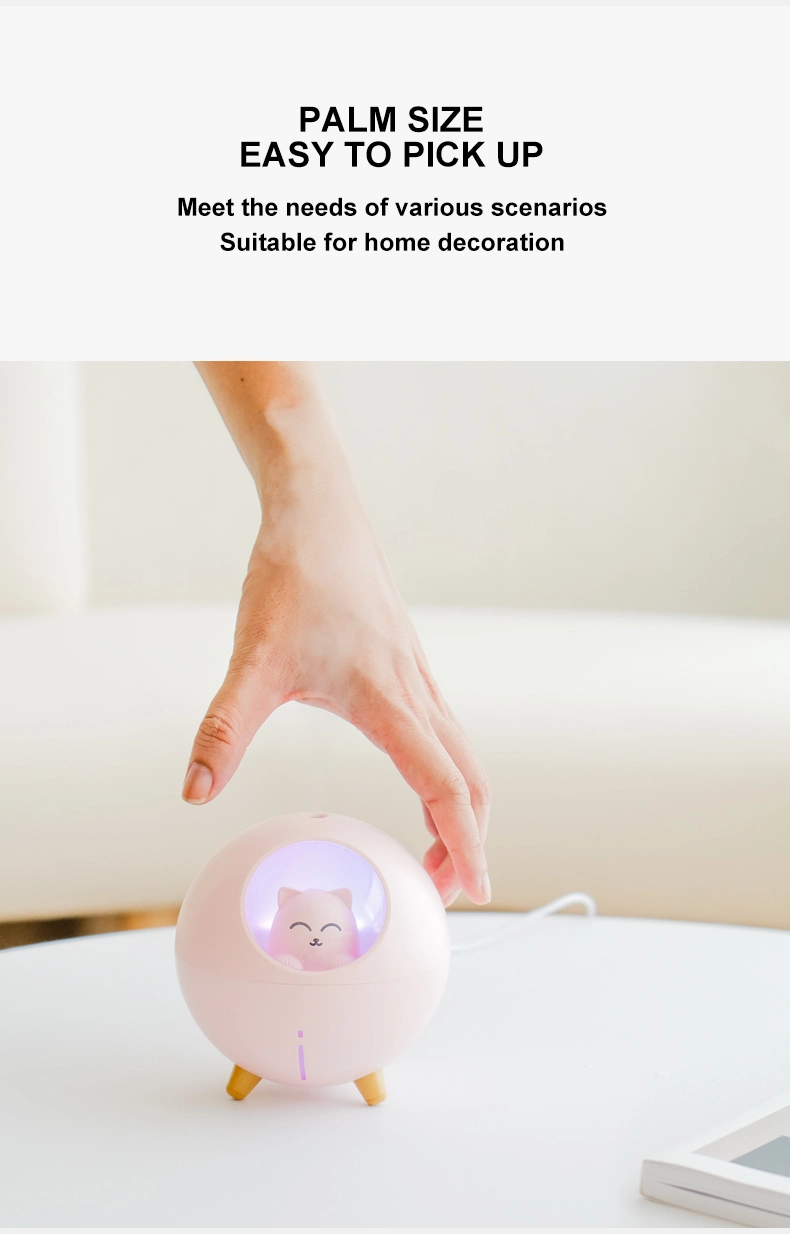 New Fashion Cute Cartoon Cat Animal Room Aromatherapy Humidifier Diffuser